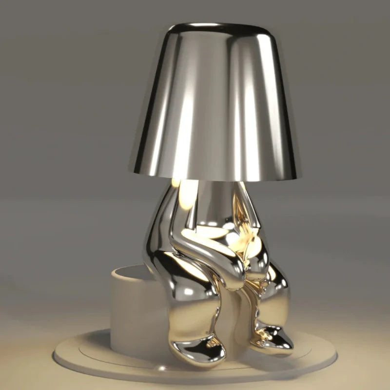Dimmable Table Lamp – Resin, Creative Design for a Desk or Nightstand