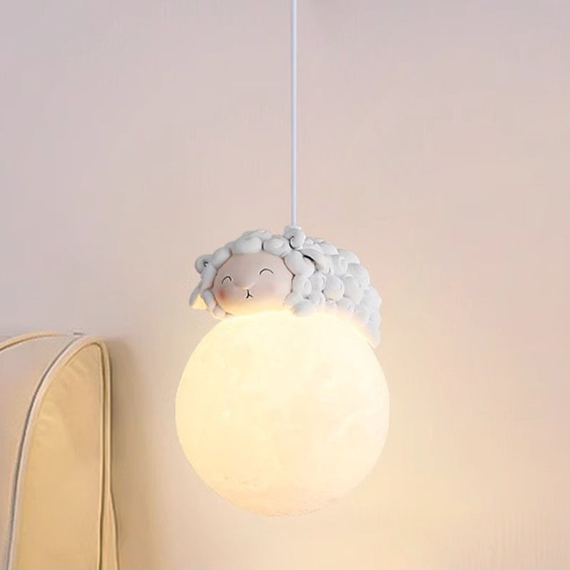 Suspension Design Cartoon Blanche - Douille G9 Minimaliste