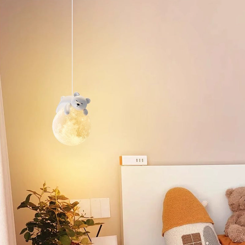 Suspension Design Cartoon Blanche - Douille G9 Minimaliste