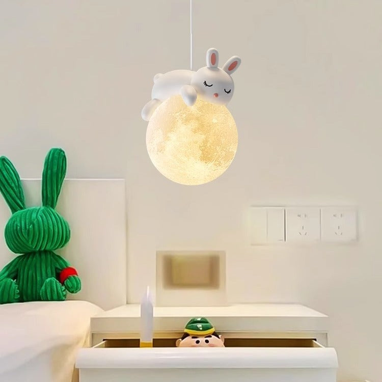 Suspension Design Cartoon Blanche - Douille G9 Minimaliste
