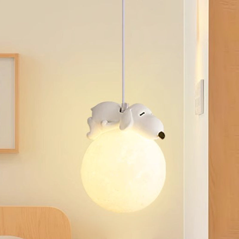 Suspension Design Cartoon Blanche - Douille G9 Minimaliste