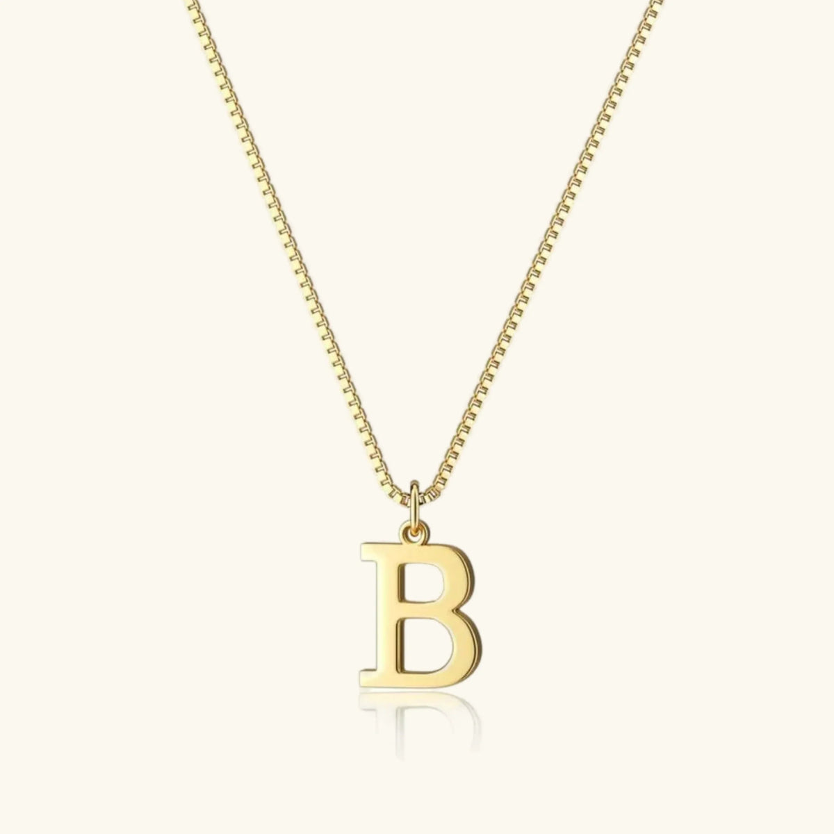 Collier Pendentif Lettre Initiale Plaqué Or