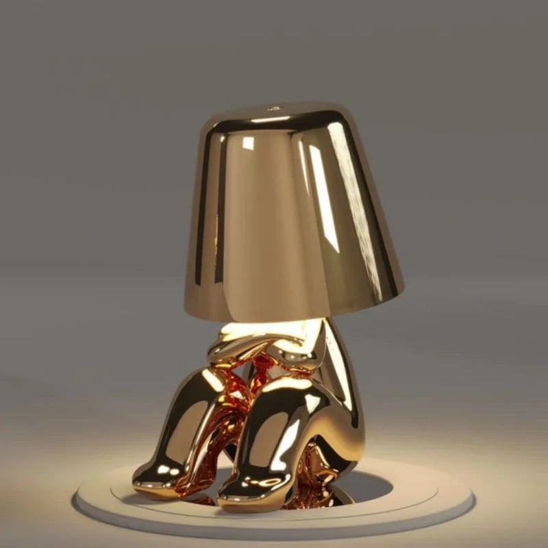 Dimmable Table Lamp – Resin, Creative Design for a Desk or Nightstand
