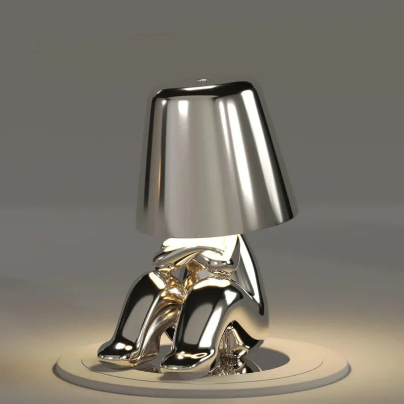 Dimmable Table Lamp – Resin, Creative Design for a Desk or Nightstand