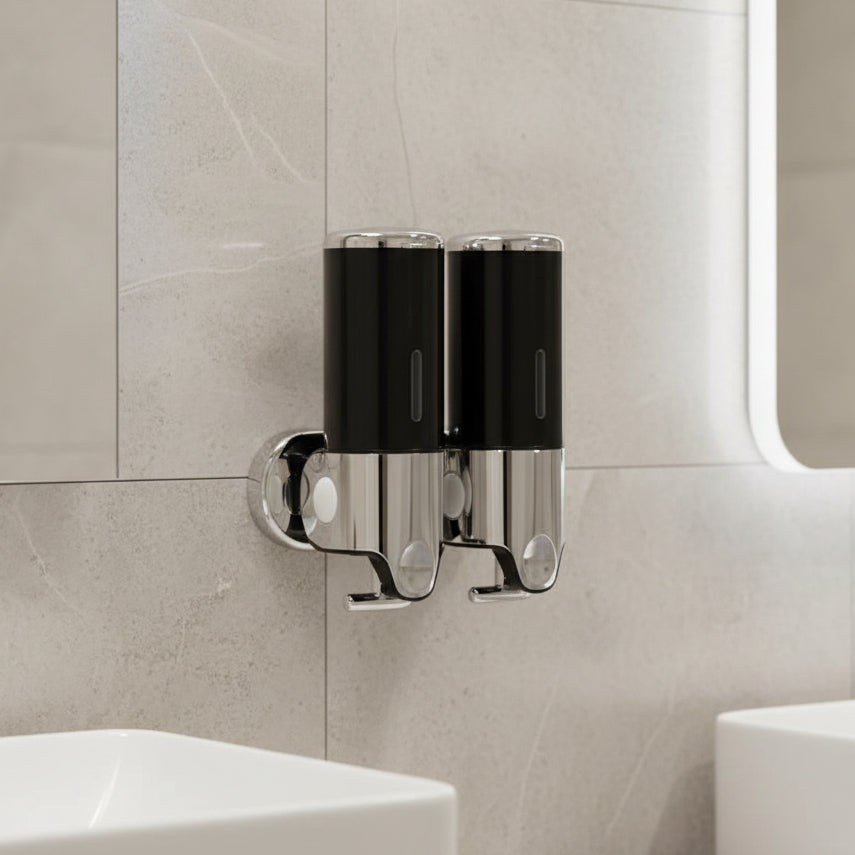 CLEANMOUNT – Hochwertiger, wandmontierter Seifenspender mit elegantem Edelstahl-Design 17