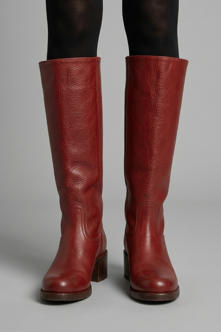 Bottes Hautes Orthopédiques Femme à Talon Bloc