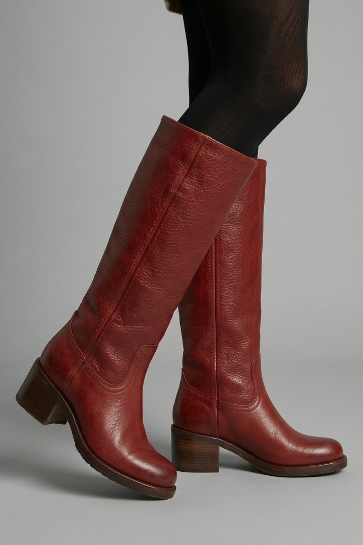 Bottes Hautes Orthopédiques Femme à Talon Bloc