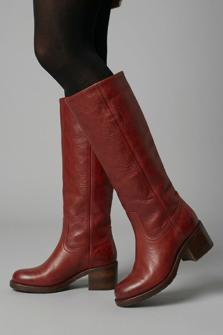 Bottes Hautes Orthopédiques Femme à Talon Bloc