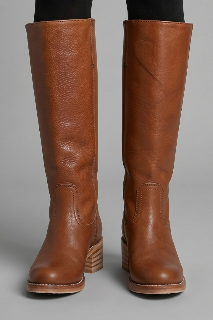 Bottes Hautes Orthopédiques Femme à Talon Bloc