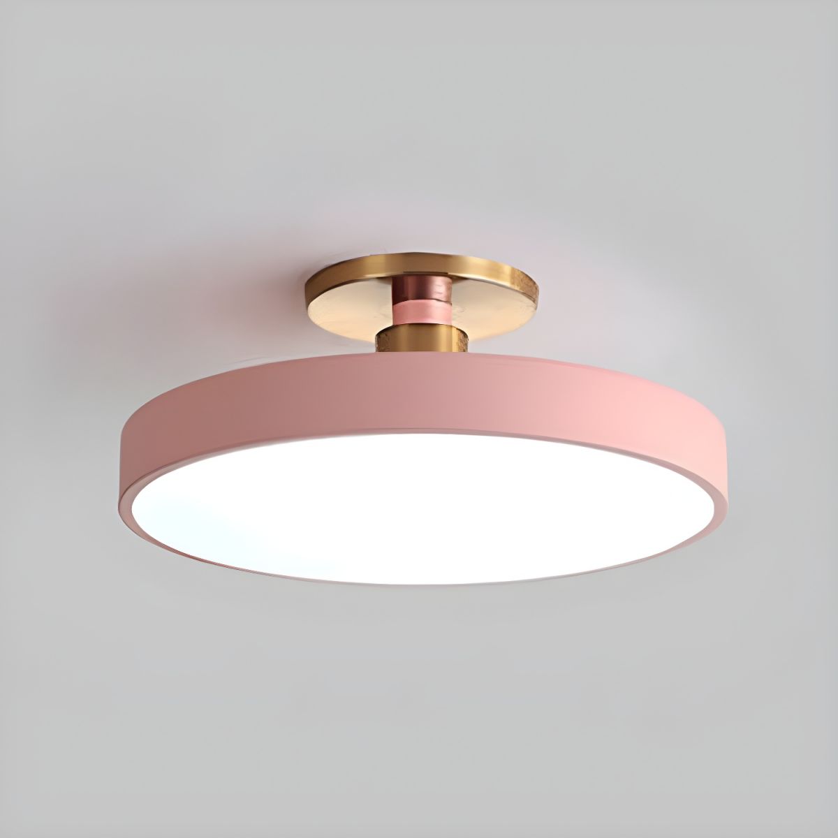 Plafonnier LED Rond Design - Applique Semi-Encastrée