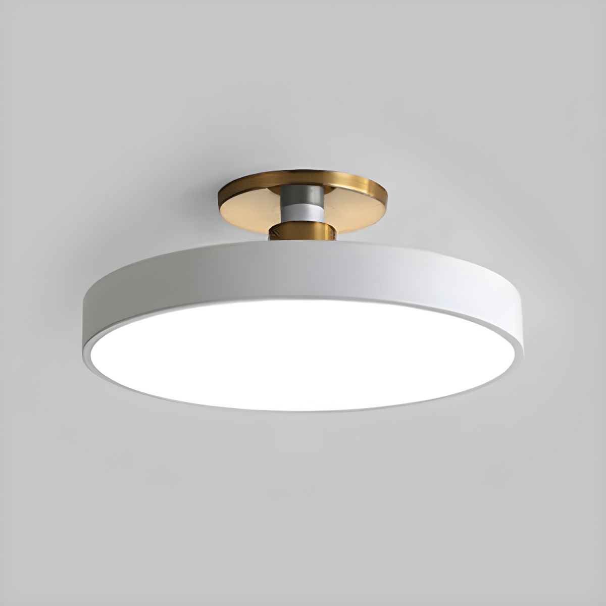 Plafonnier LED Rond Design - Applique Semi-Encastrée