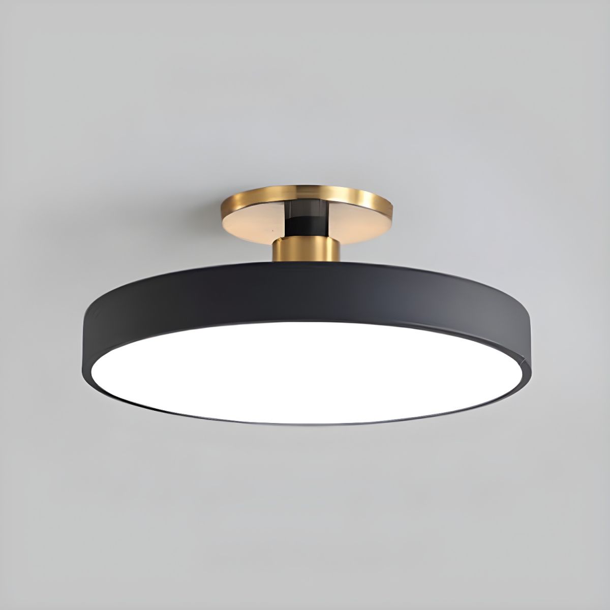 Plafonnier LED Rond Design - Applique Semi-Encastrée