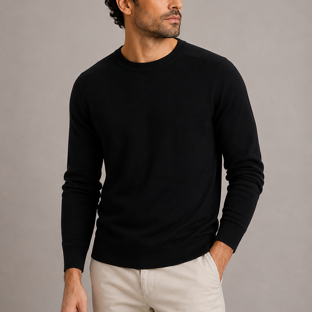 Pull Homme Col Rond Maille Fine