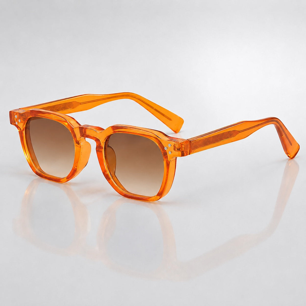 Lunettes de Soleil Mixte Monture Ronde Teintée Protection UV400