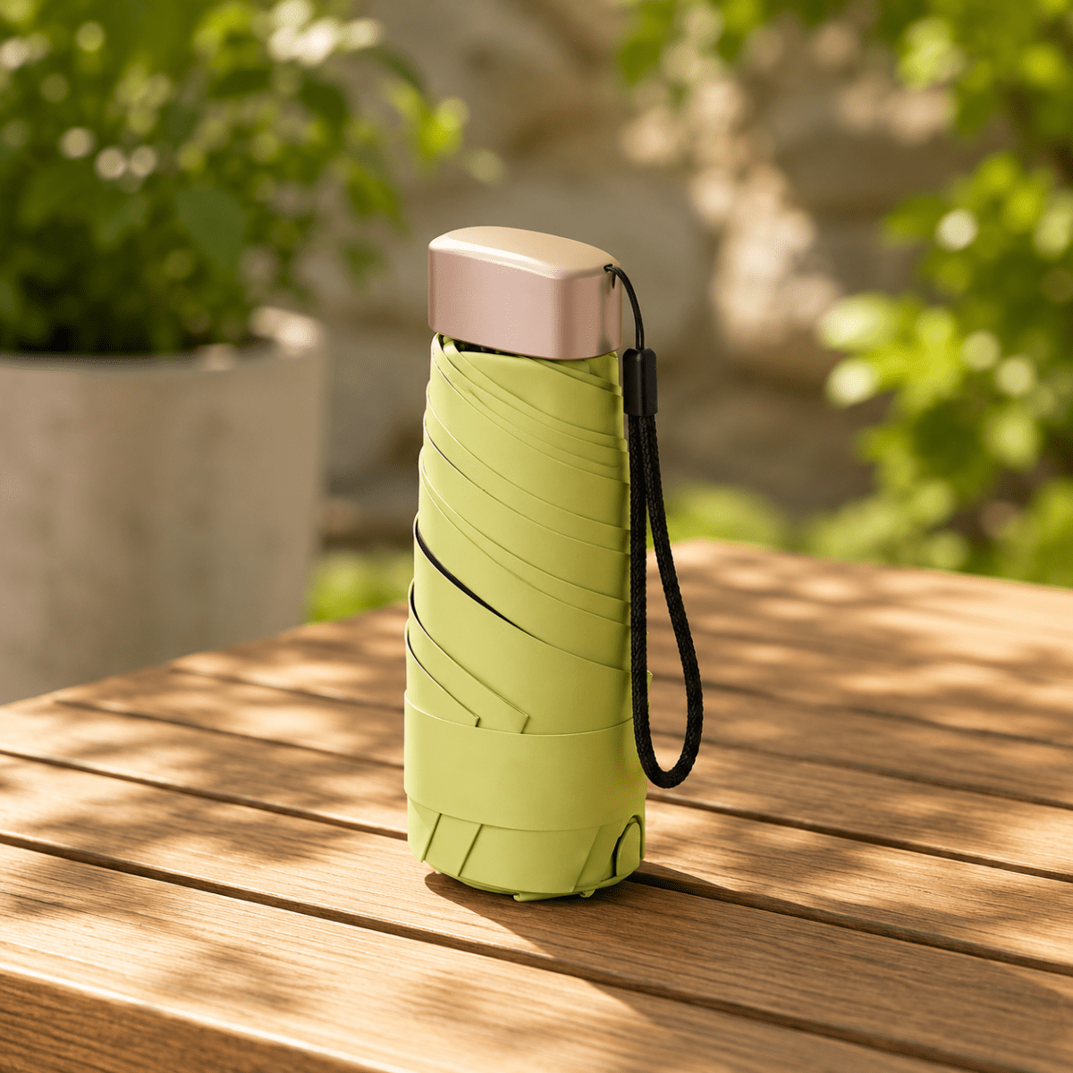 Mini paraguas – Ultraligero, diseño repelente al agua, ideal para viajar o para el uso diario