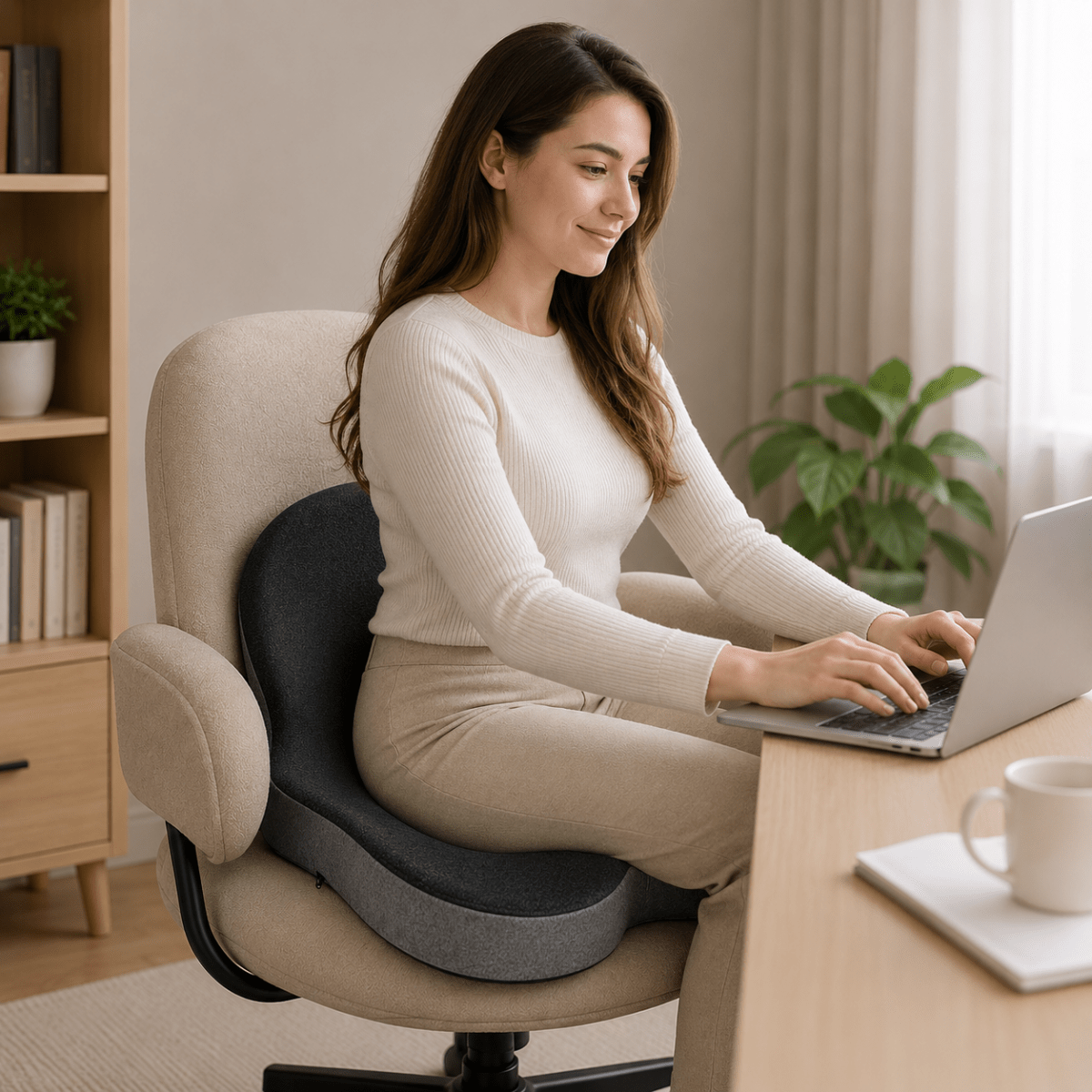 Ergonomic Night Pillow – Memory Foam with a Soft Cover for Optimal Support and Comfort Throughout the Night