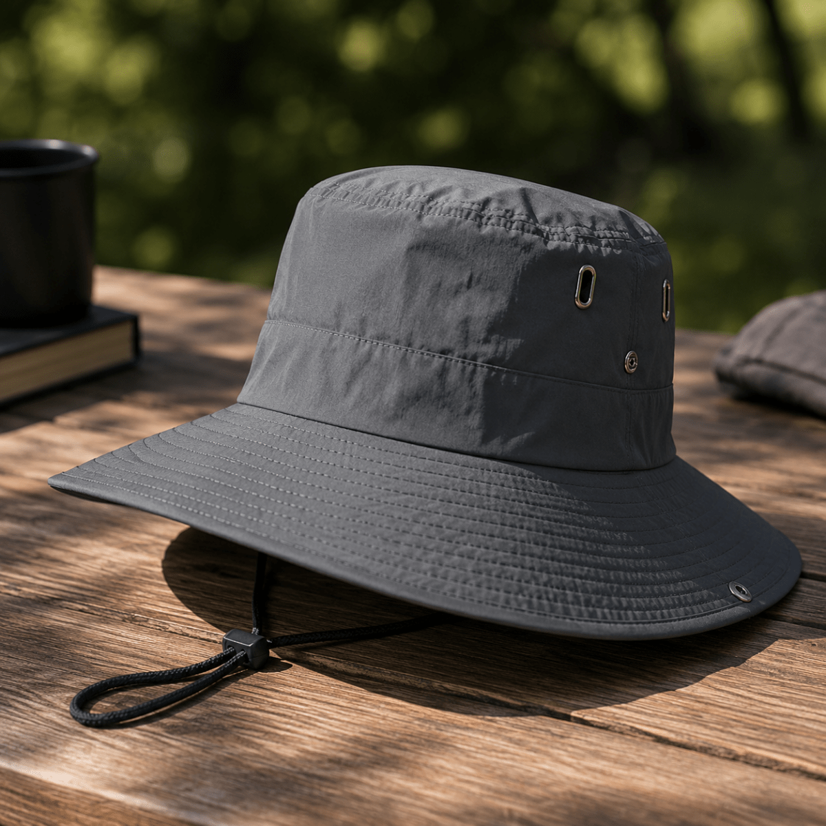 UV-Protective Adventure Hat – Lightweight, Breathable Material for Outdoor Activities Such as Hiking and Camping