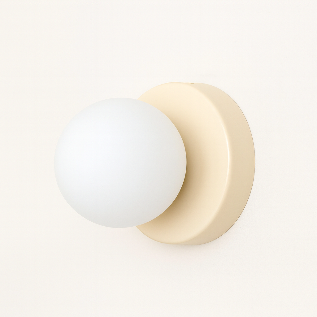 Applique Murale Scandinave Minimaliste Abat-jour en Verre