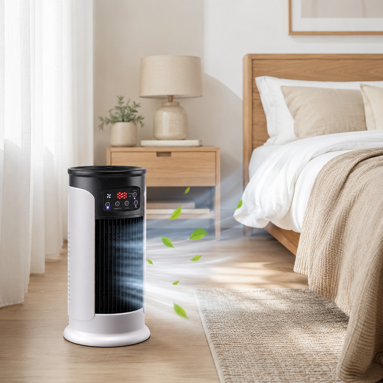 Aire acondicionado portátil – Enfriador y humidificador compacto 5 en 1 para el hogar o la oficina