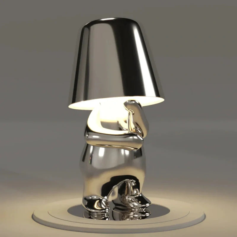 Dimmable Table Lamp – Resin, Creative Design for a Desk or Nightstand