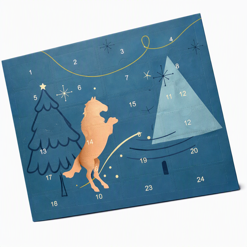 Calendrier de l'Avent Équestre Cavalier et Cheval – 24 Surprises