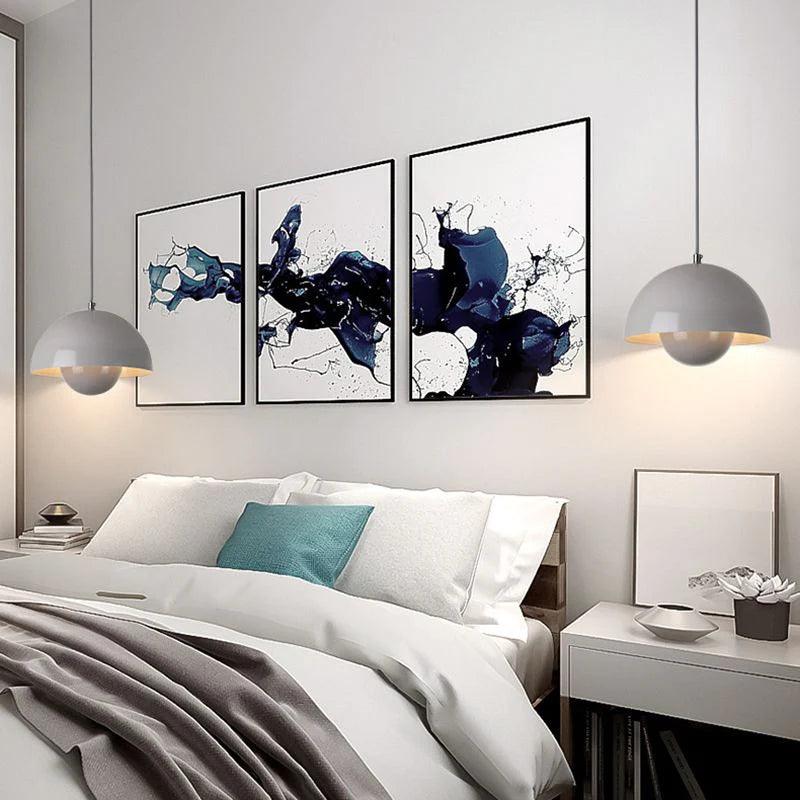 Suspension – Demi-sphère, finition mate au design scandinave pour salle à manger ou salon