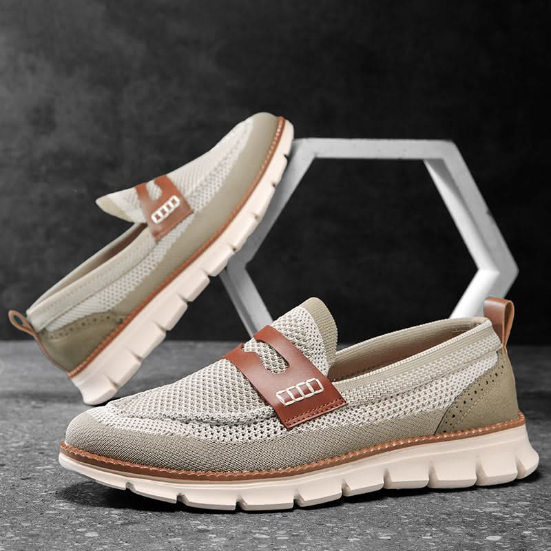 Mocassins Homme en Mesh Respirant - Semelle Confort Orthopédique