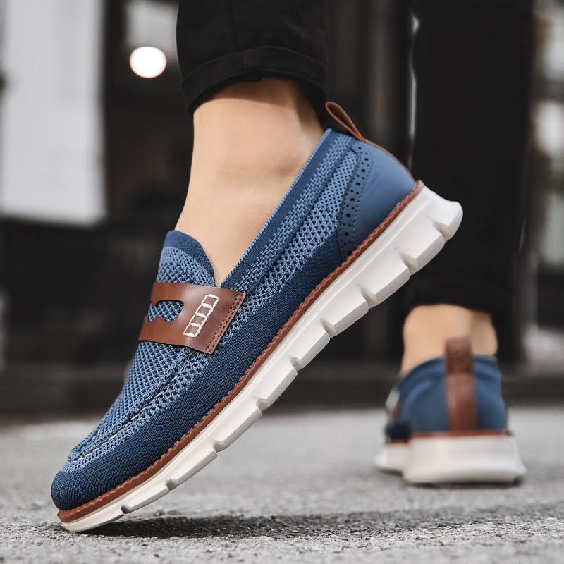 Mocassins Homme en Mesh Respirant - Semelle Confort Orthopédique