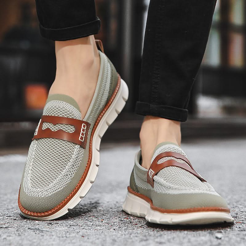Mocassins Homme en Mesh Respirant - Semelle Confort Orthopédique