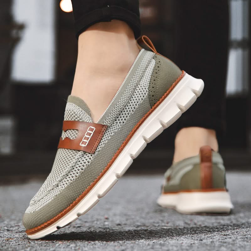Mocassins Homme en Mesh Respirant - Semelle Confort Orthopédique