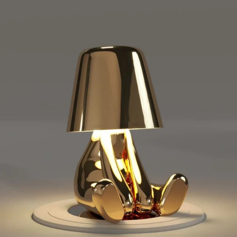 Dimmable Table Lamp – Resin, Creative Design for a Desk or Nightstand