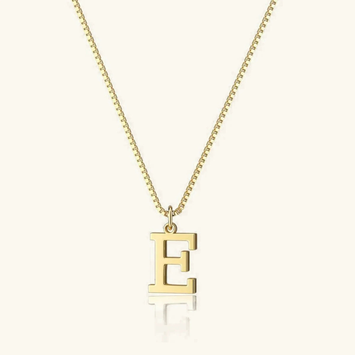 Collier Pendentif Lettre Initiale Plaqué Or