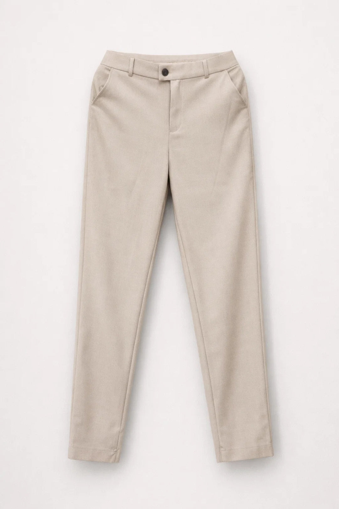 Ensemble Homme Veste et Pantalon Beige Clair Coupe Ajustée