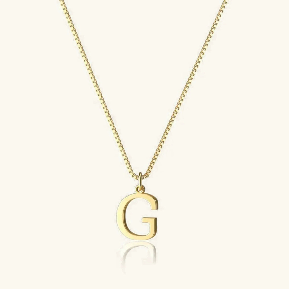 Collier Pendentif Lettre Initiale Plaqué Or