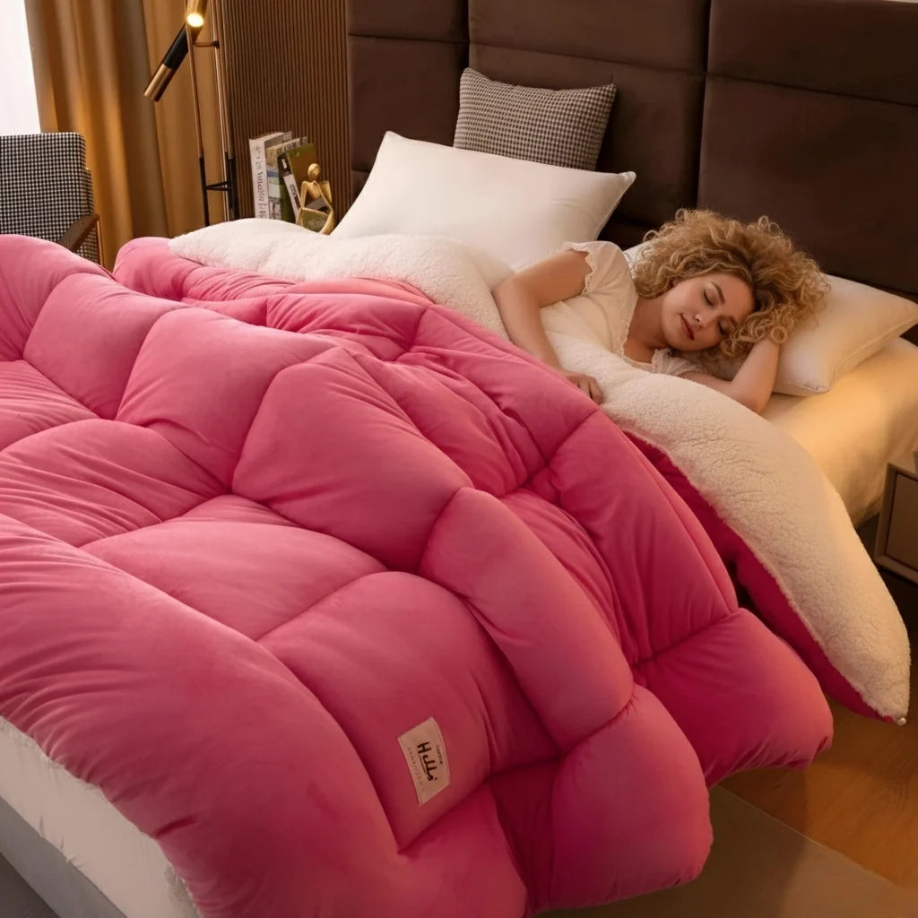 Couverture Lestée Polaire Sherpa Chaude et Douce