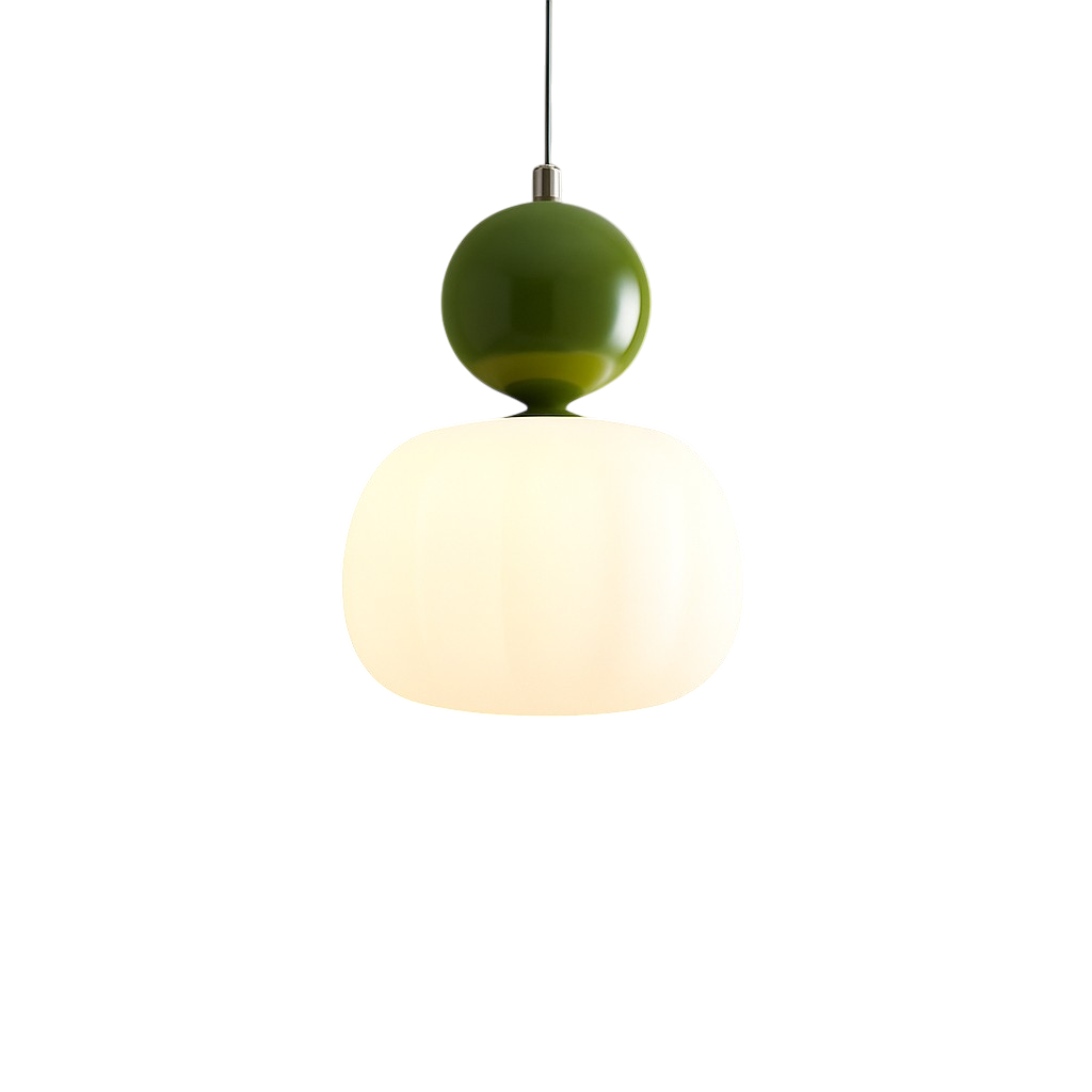 Suspension Art Déco Lampe de Plafond Globe Coloré