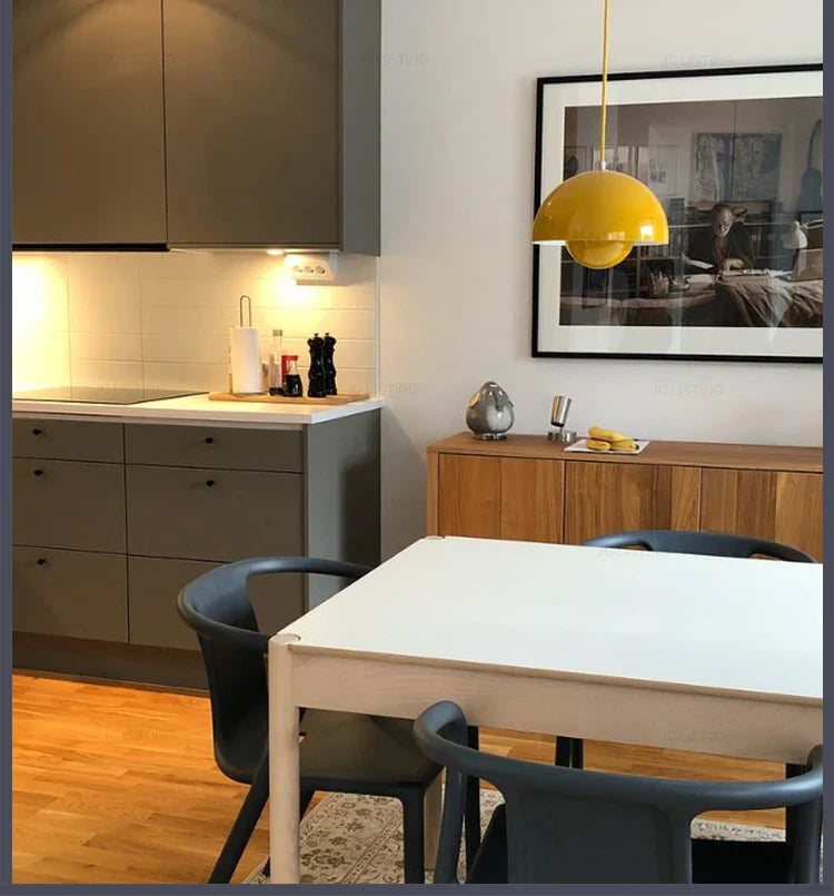 Suspension – Demi-sphère, finition mate au design scandinave pour salle à manger ou salon