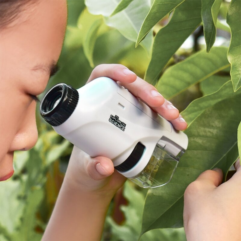 Microscope de Poche Enfant avec Éclairage LED - Grossissement 120x