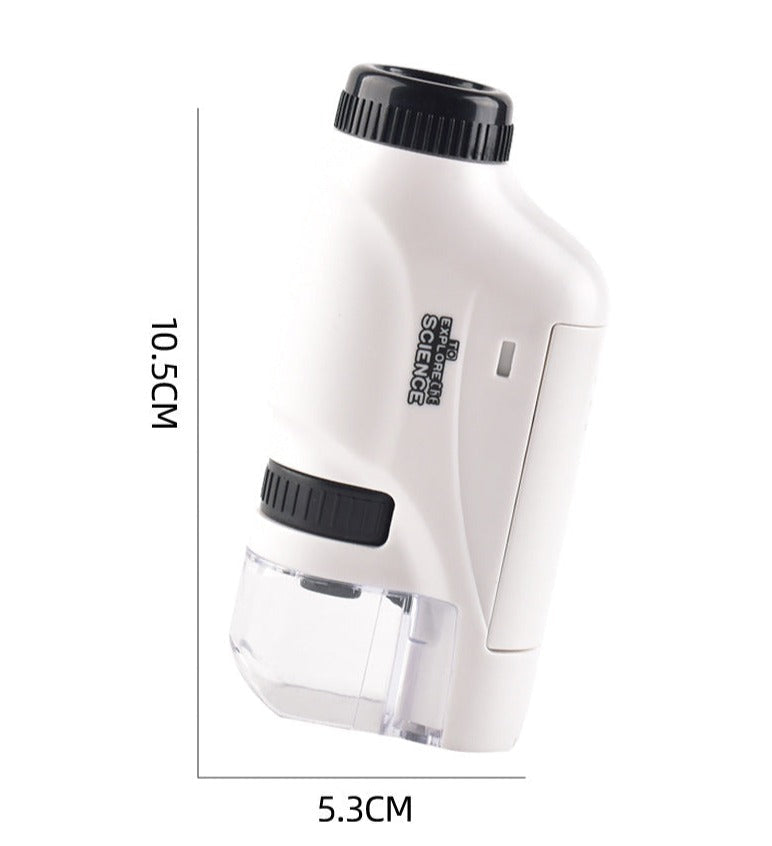 Microscope de Poche Enfant avec Éclairage LED - Grossissement 120x