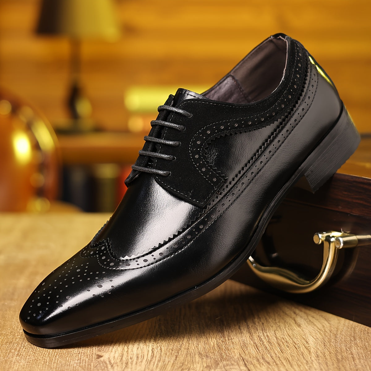 Chaussures Homme à Lacets Derby Brogue Habillées