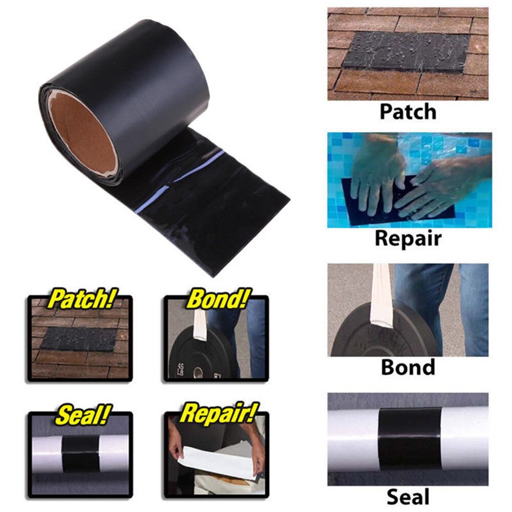 Waterdichte reparatietape – Zelfklevend, geschikt voor binnen en buiten, voor het snel afdichten van lekken en scheuren