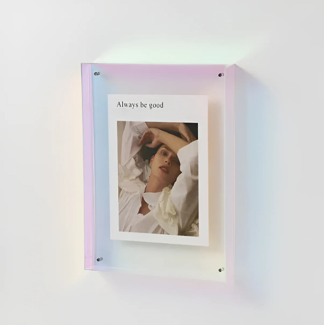 Acrylic Photo Frame – Minimalist Transparent Design for Your Desk or as Wall Decor