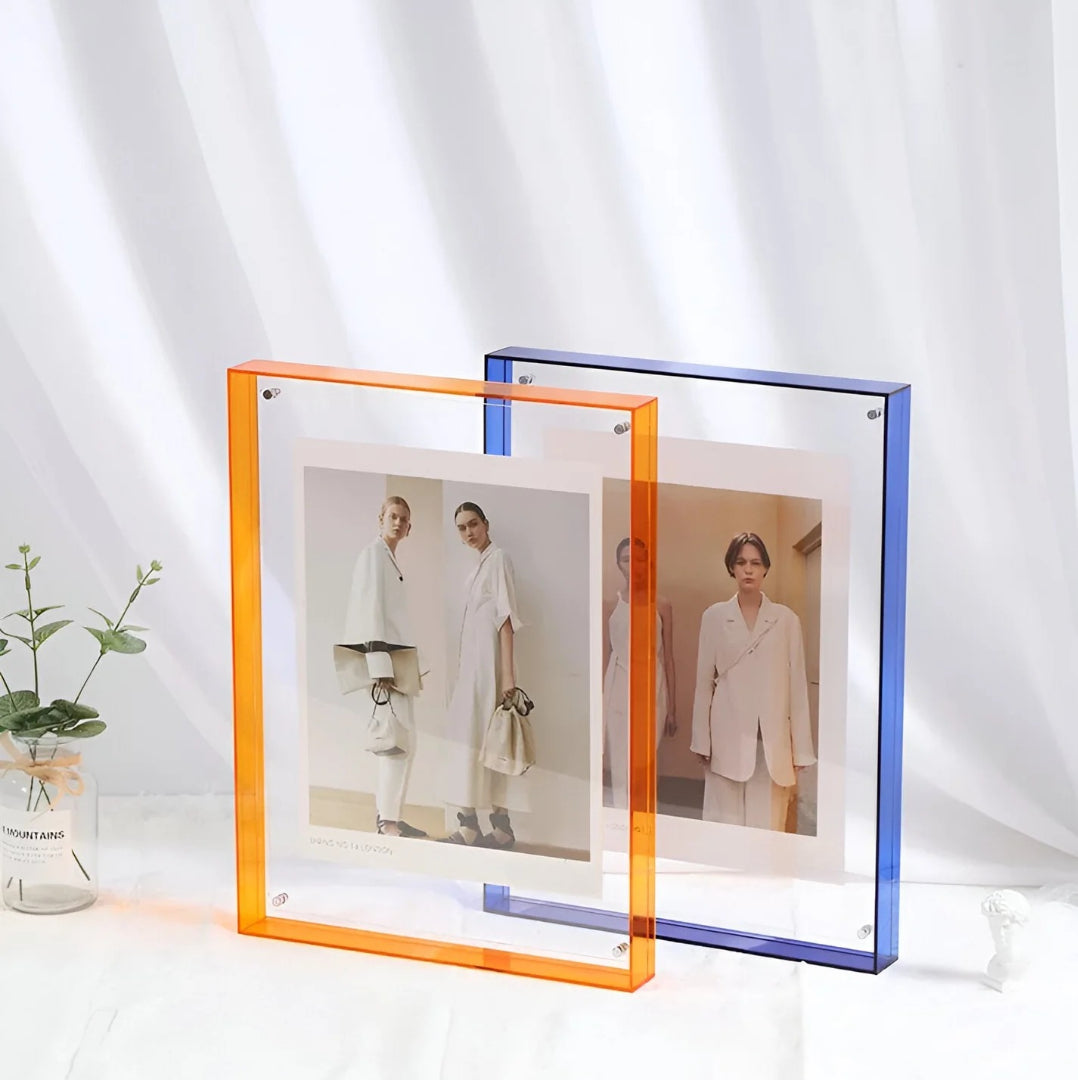 Acrylic Photo Frame – Minimalist Transparent Design for Your Desk or as Wall Decor