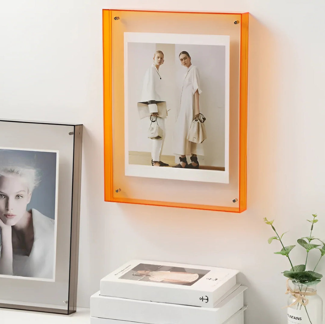 Acrylic Photo Frame – Minimalist Transparent Design for Your Desk or as Wall Decor
