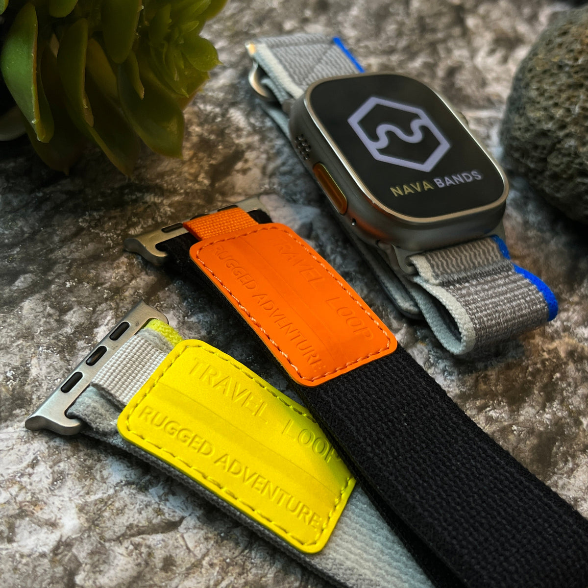 Bracelet Boucle en Tissu pour Apple Watch, Extensible et Ajustable