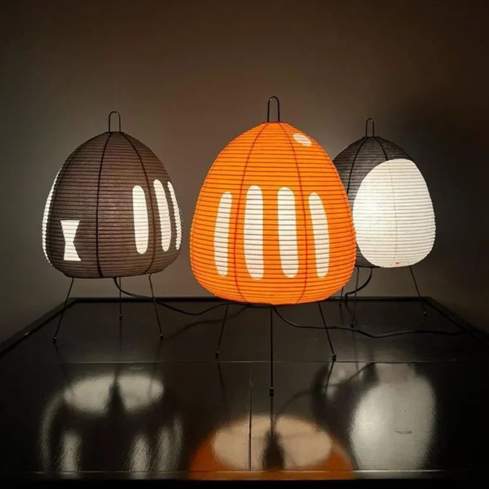 Lampe de Table et Lampadaire en Papier de Riz Wabi-Sabi Japonais