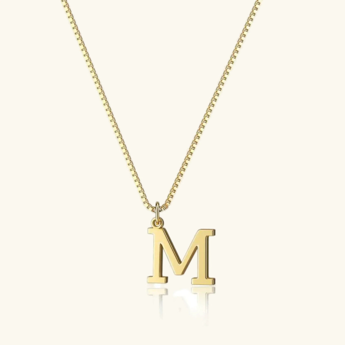 Collier Pendentif Lettre Initiale Plaqué Or