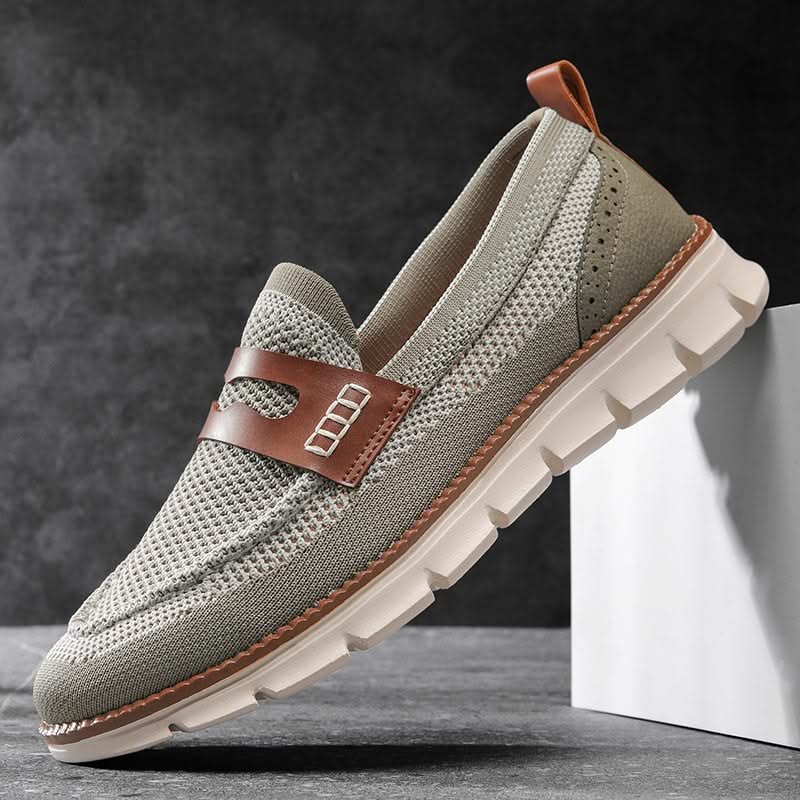 Mocassins Homme en Mesh Respirant - Semelle Confort Orthopédique
