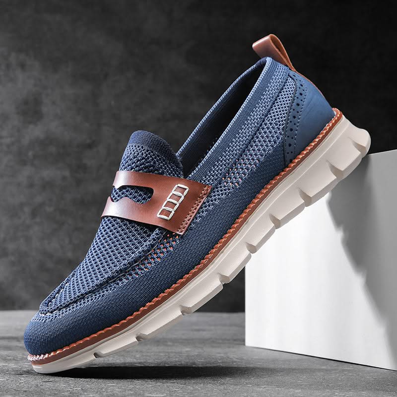 Mocassins Homme en Mesh Respirant - Semelle Confort Orthopédique