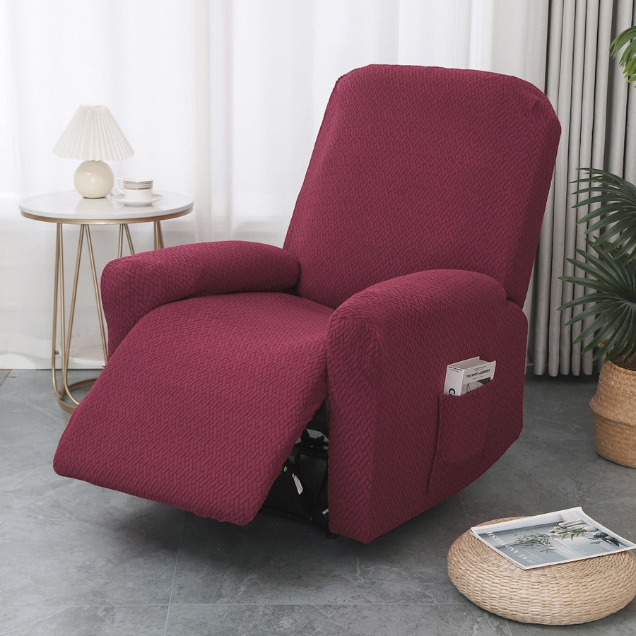 Housse de Fauteuil Relax avec Poche Latérale - Protection Anti-Taches